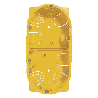 Boîte d'encastrement pour cloisons sèches 4/5 modules, profondeur 50 mm - standard européen