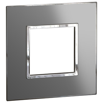 Rahmenplatte Arteor High End 1x1 Stainless Steel Reflective