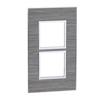 Rahmenplatte Arteor High End 2x1 Grey Oak