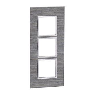 Plaque de recouvrement Arteor High End 3x1 Grey Oak