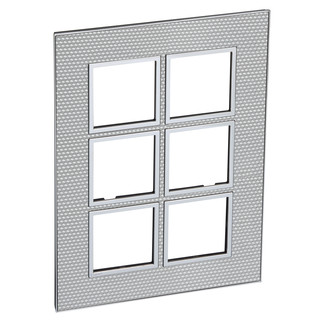 Rahmenplatte Arteor High End 2x3 Cube