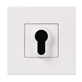 Interrupteur à clé S0 blanc, sans barillet