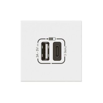Chargeur USB 5V/2400mA INC blanc
