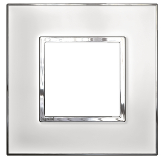 Rahmenplatte Arteor High End 1x1 Mirror White