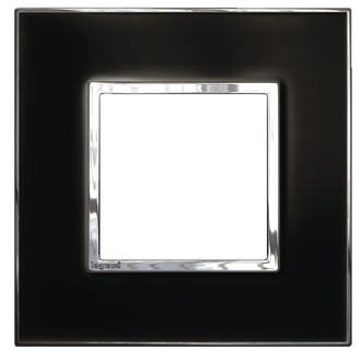 Plaque de recouvrement Arteor High End 1x1 Mirror Black