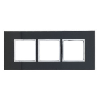 Plaque de recouvrement Arteor High End 3x1 Mirror Black