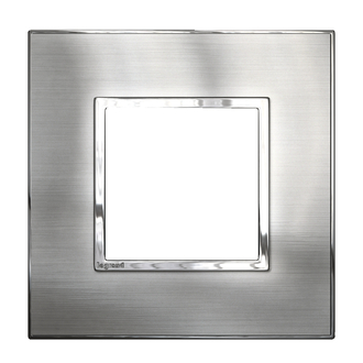 Rahmenplatte Arteor High End 1x1 Stainless Steel