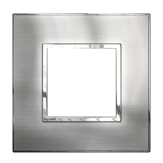 Plaque de recouvrement Arteor High End 1x1 Stainless Steel