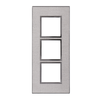 Rahmenplatte Arteor High End 3x1 Woven Metal