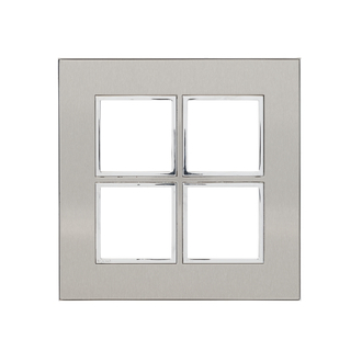 Plaque de recouvrement Arteor High End 2x2 Stainless Steel