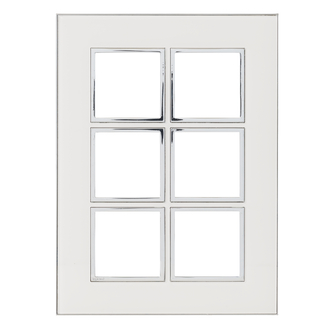 Rahmenplatte Arteor High End 3x2 Mirror White