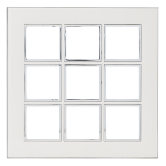 Rahmenplatte Arteor High End 3x3 Mirror White