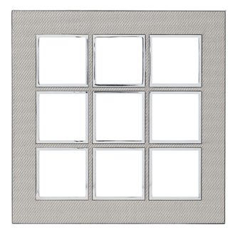 Rahmenplatte Arteor High End 3x3 Woven Metal
