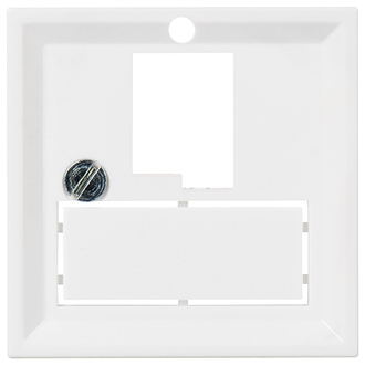 Montageset &laquo;swissline&raquo; 1xTT83+2xRJ45 weiss