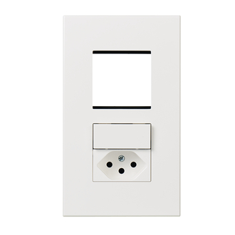 UP Kombination 2x1 leer-S3/T13 weiss