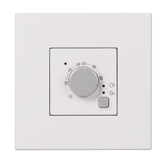 Thermostat d'ambiance 230V blanc, avec sonde externe