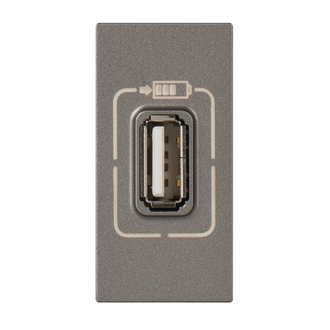 EB-USB Ladesteckdose 5V/1100mA magnesium