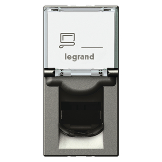 Informatiksteckdose 1xRJ45, Kat. 6 STP magnesium