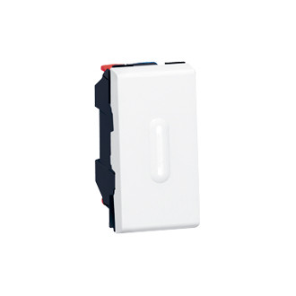 Wippschalter S3, 1 Modul, weiss, Orientierung