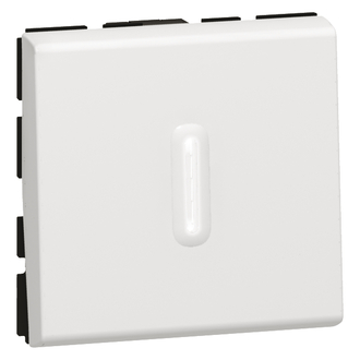 Wippschalter S0 weiss, beleuchtbar