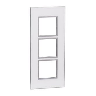 Rahmenplatte Arteor High End 3x1 Mirror White