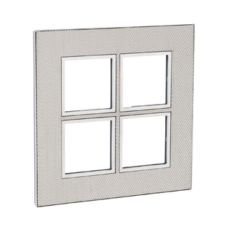 Rahmenplatte Arteor High End 2x2 Woven Metal