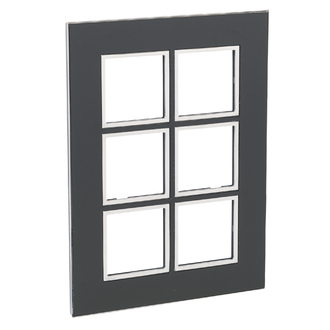 Plaque de recouvrement Arteor High End 3x2 Mirror Black