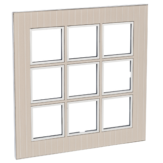 Rahmenplatte Arteor High End 3x3 Casual