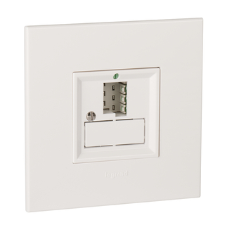 Montageset &laquo;swissline&raquo; 1xTT83+2xRJ45 weiss