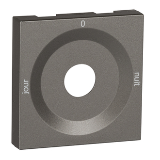 Drehschalter Frontplatte JOUR-0-NUIT magnesium