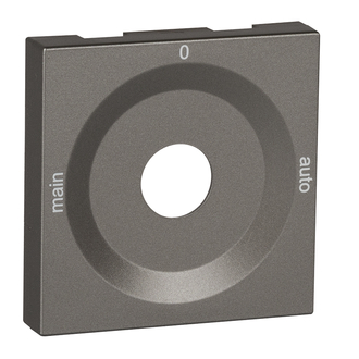 Drehschalter Frontplatte MAIN-0-AUTO magnesium