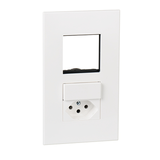 UP Kombination 2x1 leer-S3/T13 weiss