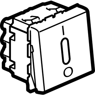 Wippschalter S0 weiss, beleuchtbar