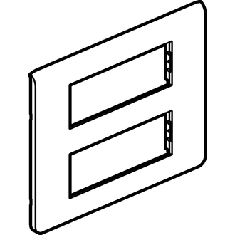Rahmenplatte Mosaic 2x6 Module weiss