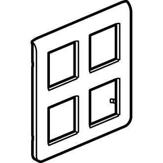 Rahmenplatte Mosaic 2x2x2 Module weiss