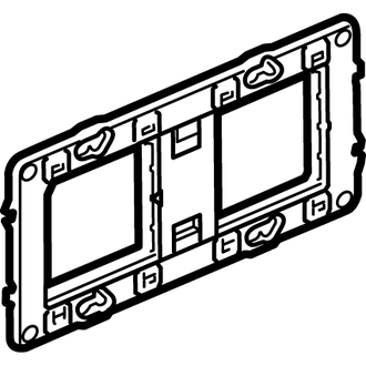 Montageplatte Batibox 4, 5 oder 2x2Module