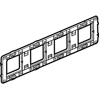 Montageplatte Batibox 10 oder 4x2 Module