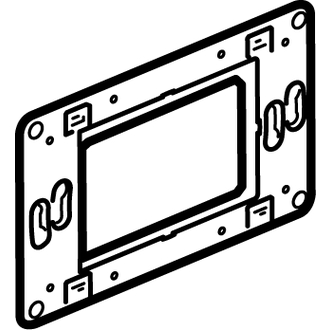 Montageplatte Batibox 3 Module