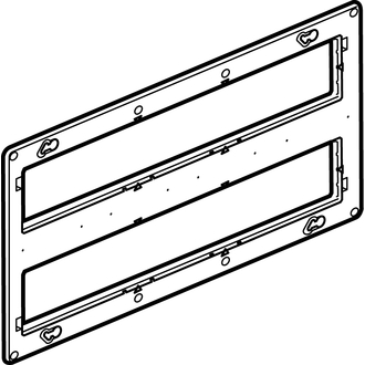 Montageplatte Batibox 2x10 Module