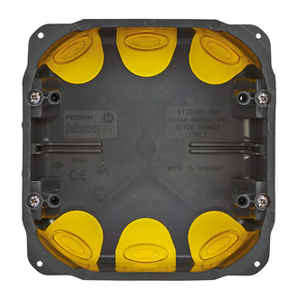 Einlassdose f&uuml;r Hohlw&auml;nde 3+3 Module, Standard Italien