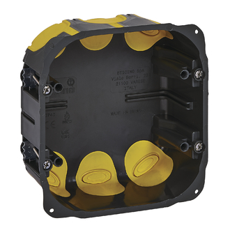 Einlassdose f&uuml;r Hohlw&auml;nde 3+3 Module, Standard Italien