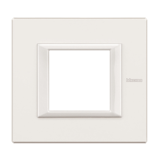 Plaque de recouvrement Axolute 2 modules Blanc, rectangulaires