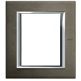 Rahmenplatte Axolute 3+3 Module Bronze gebürstet, rechteckig