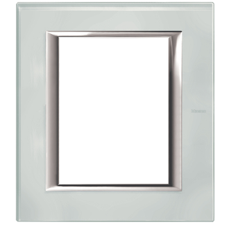 Rahmenplatte Axolute 3+3 Module Kristallglas, rechteckig