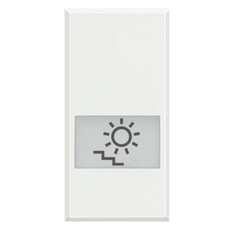 Manette avec symbole éclairage escalier white