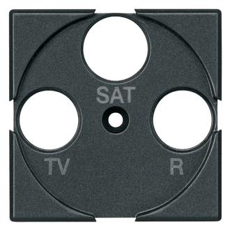 Frontplatte TV-R-SAT anthrazit