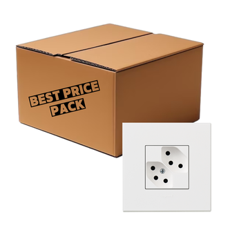 UP-Steckdosen Arteor 2xT13 Best-Price-Pack 50 für 40, weiss