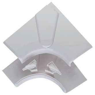 Angle intérieur pour goulotte DLP évolutive avec 2 compartiments - Couvercle 65 mm