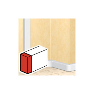 Abschlussplatte für Brüstungskanal DLP évolutive 65 x 150 mm