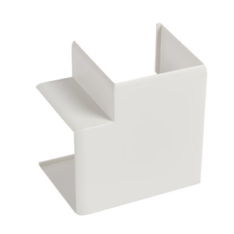 Angle plat HF, 40 x 60 mm, blanc